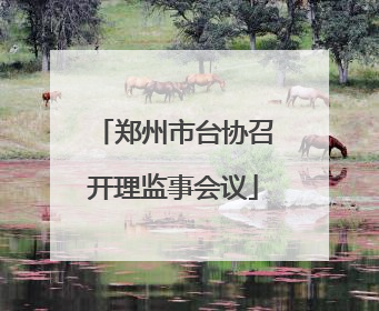郑州市台协召开理监事会议