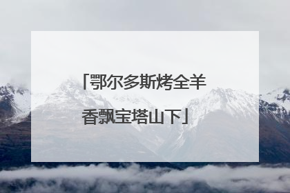 鄂尔多斯烤全羊香飘宝塔山下
