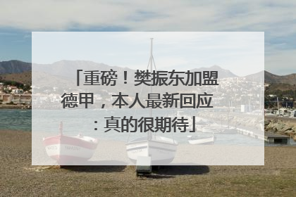 重磅！樊振东加盟德甲，本人最新回应：真的很期待
