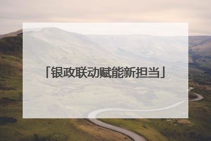 银政联动赋能新担当