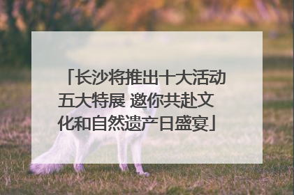 长沙将推出十大活动五大特展 邀你共赴文化和自然遗产日盛宴