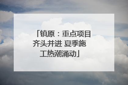 镇原：重点项目齐头并进 夏季施工热潮涌动