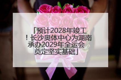 预计2028年竣工！长沙奥体中心为湖南承办2029年全运会奠定坚实基础