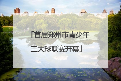 首届郑州市青少年三大球联赛开幕