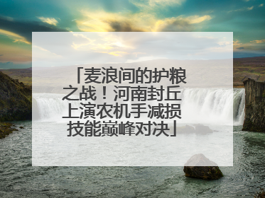 麦浪间的护粮之战!河南封丘上演农机手减损技能巅峰对决