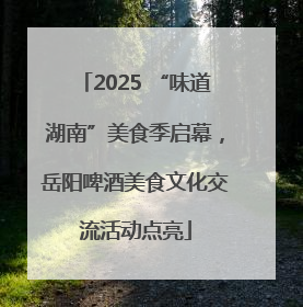 2025 “味道湖南”美食季启幕，岳阳啤酒美食文化交流活动点亮