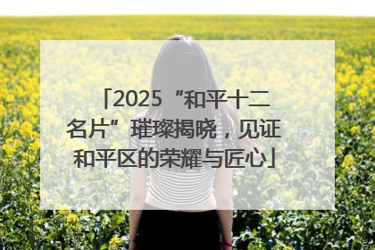 2025“和平十二名片”璀璨揭晓，见证和平区的荣耀与匠心