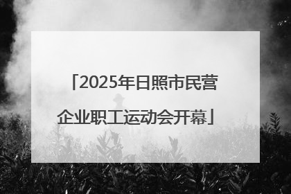 2025年日照市民营企业职工运动会开幕