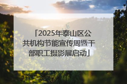 2025年泰山区公共机构节能宣传周暨干部职工摄影展启动