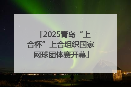 2025青岛“上合杯”上合组织国家网球团体赛开幕