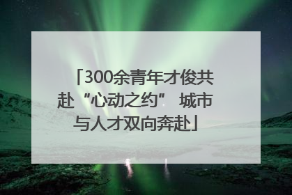 300余青年才俊共赴“心动之约” 城市与人才双向奔赴