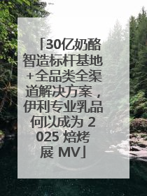 30亿奶酪智造标杆基地+全品类全渠道解决方案，伊利专业乳品何以成为 2025 焙烤展 MV