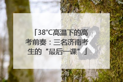 38℃高温下的高考前奏：三名济南考生的“最后一课”