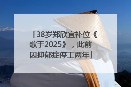 38岁郑欣宜补位《歌手2025》，此前因抑郁症停工两年