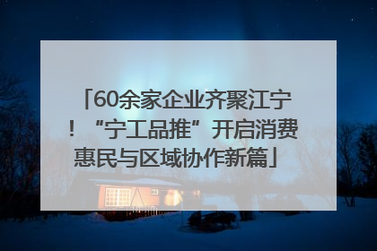 60余家企业齐聚江宁！“宁工品推”开启消费惠民与区域协作新篇