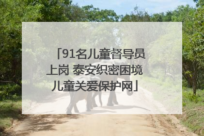91名儿童督导员上岗 泰安织密困境儿童关爱保护网